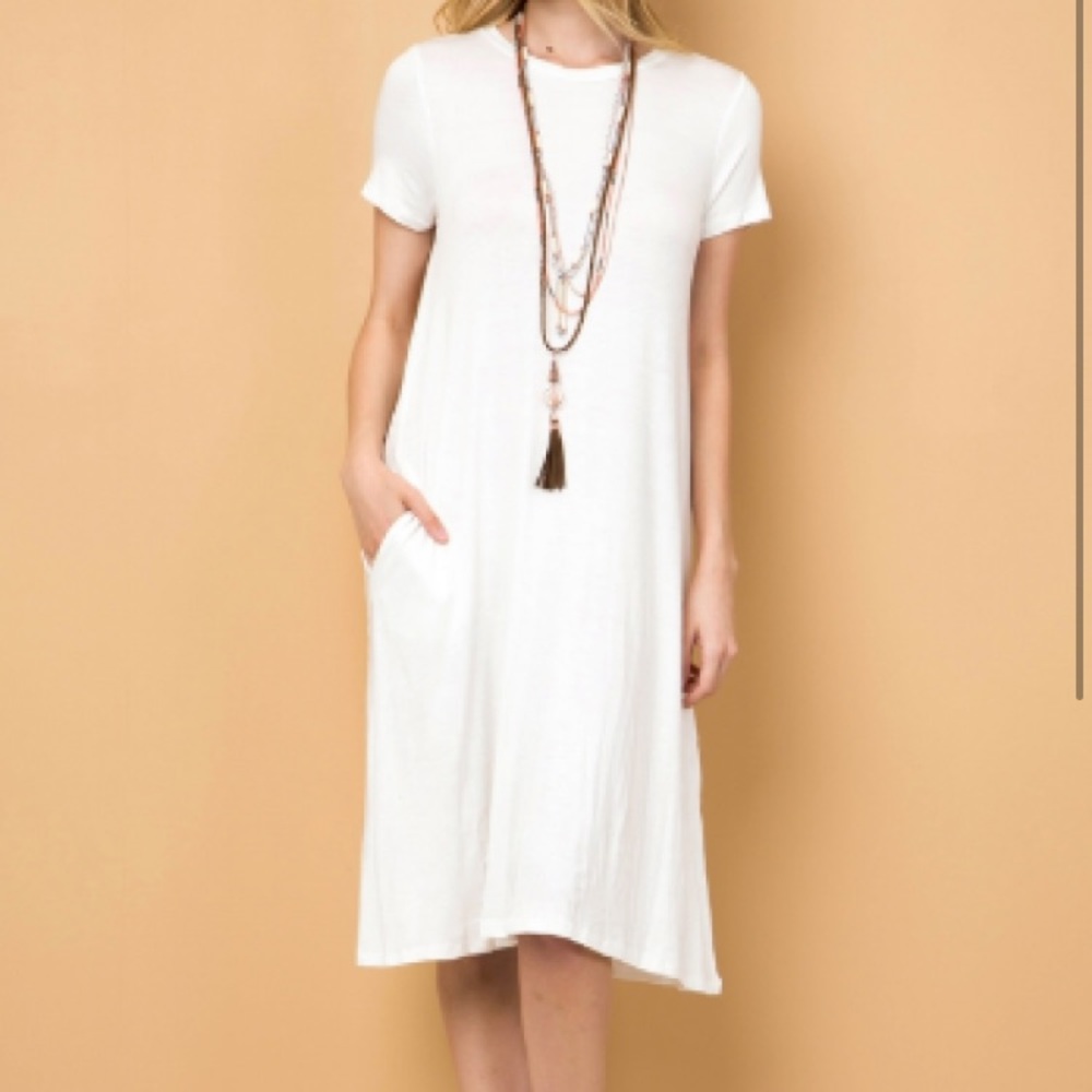 NWT white swing dress